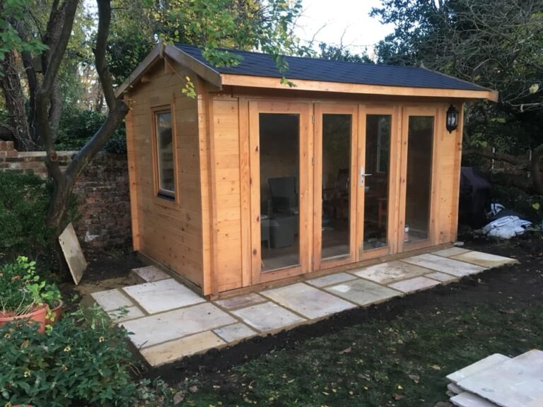 Garden Shed & Decking in Wadsworth